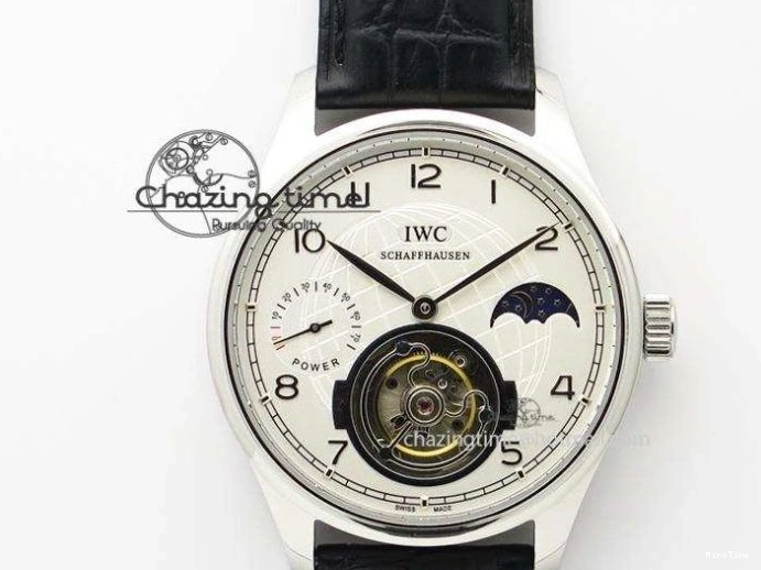 MIROTIME 0331 Unique Portuguese IW3714 Diam ZF V2 1:1 Best Edition Gray Dial On Brown Leather Strap A79350 (Slim Movement) 7250